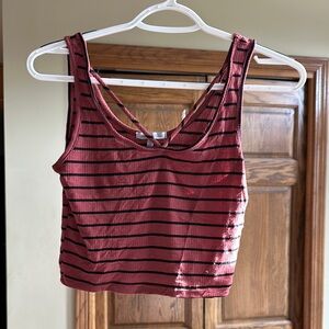 Charlotte Russe Burgundy Crop Top
